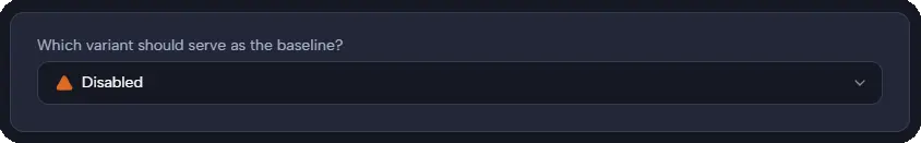 Experiment baseline form