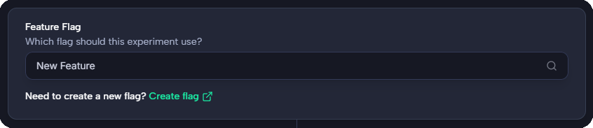 Experiment flag form