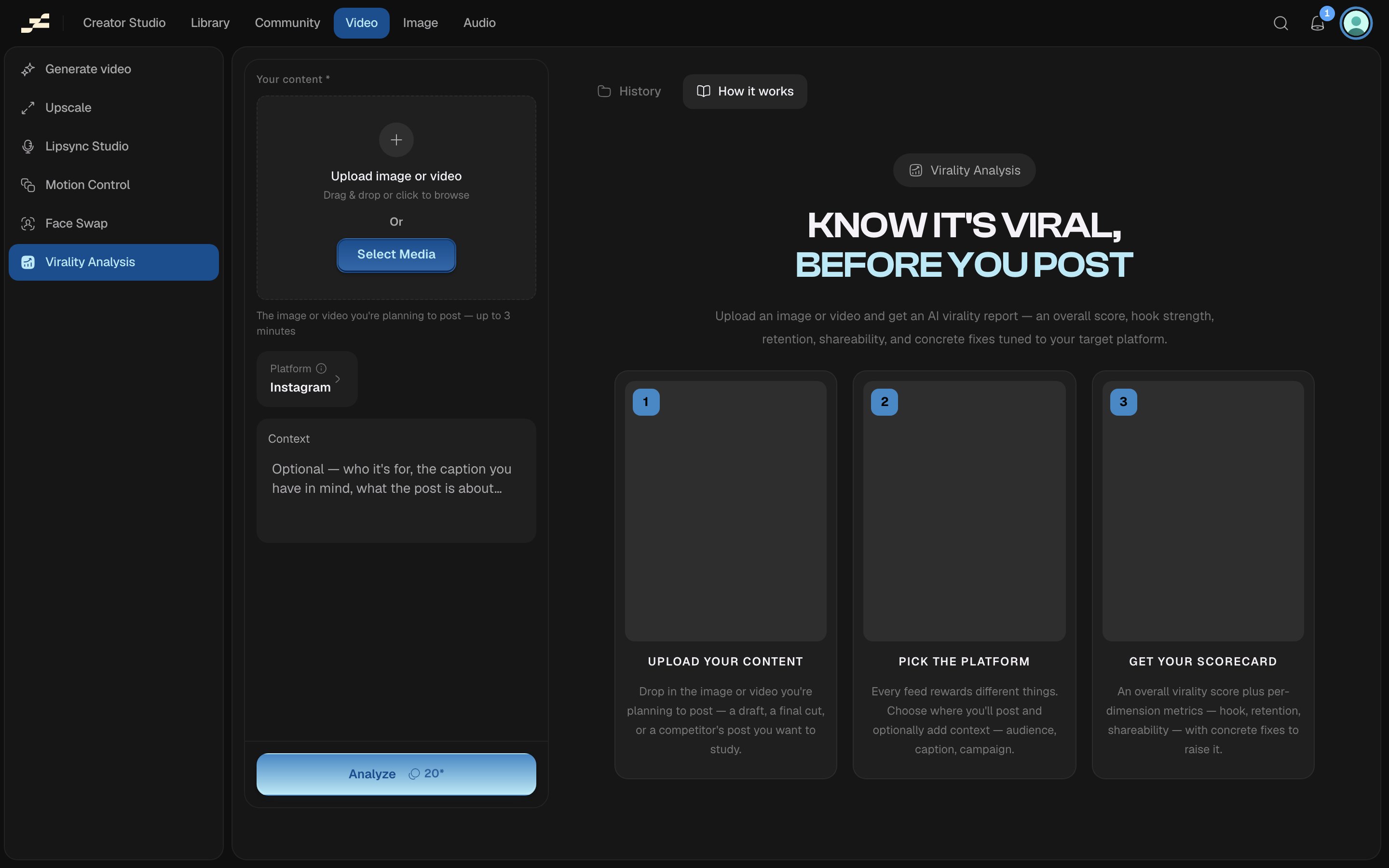 Virality analysis