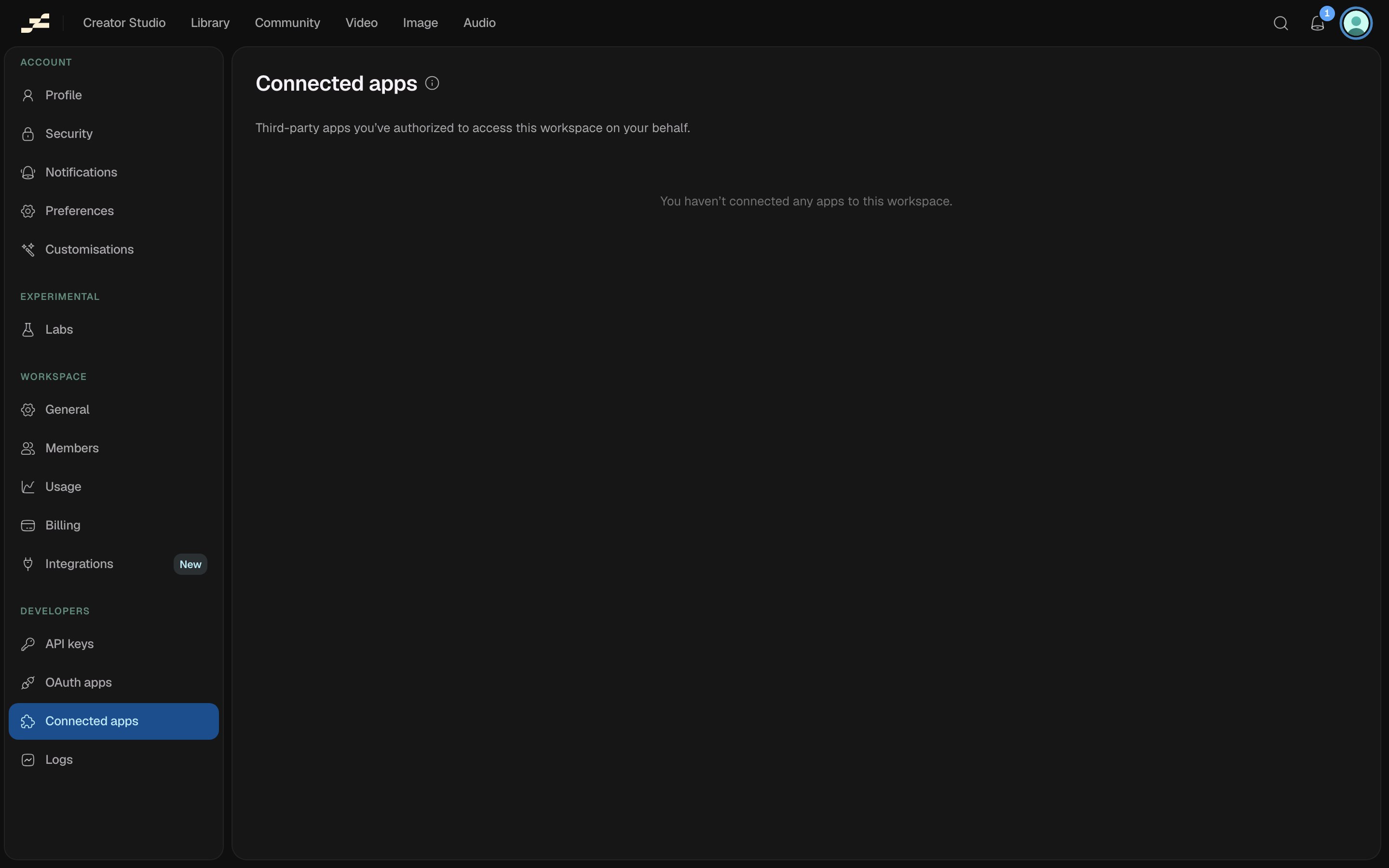 Connected apps