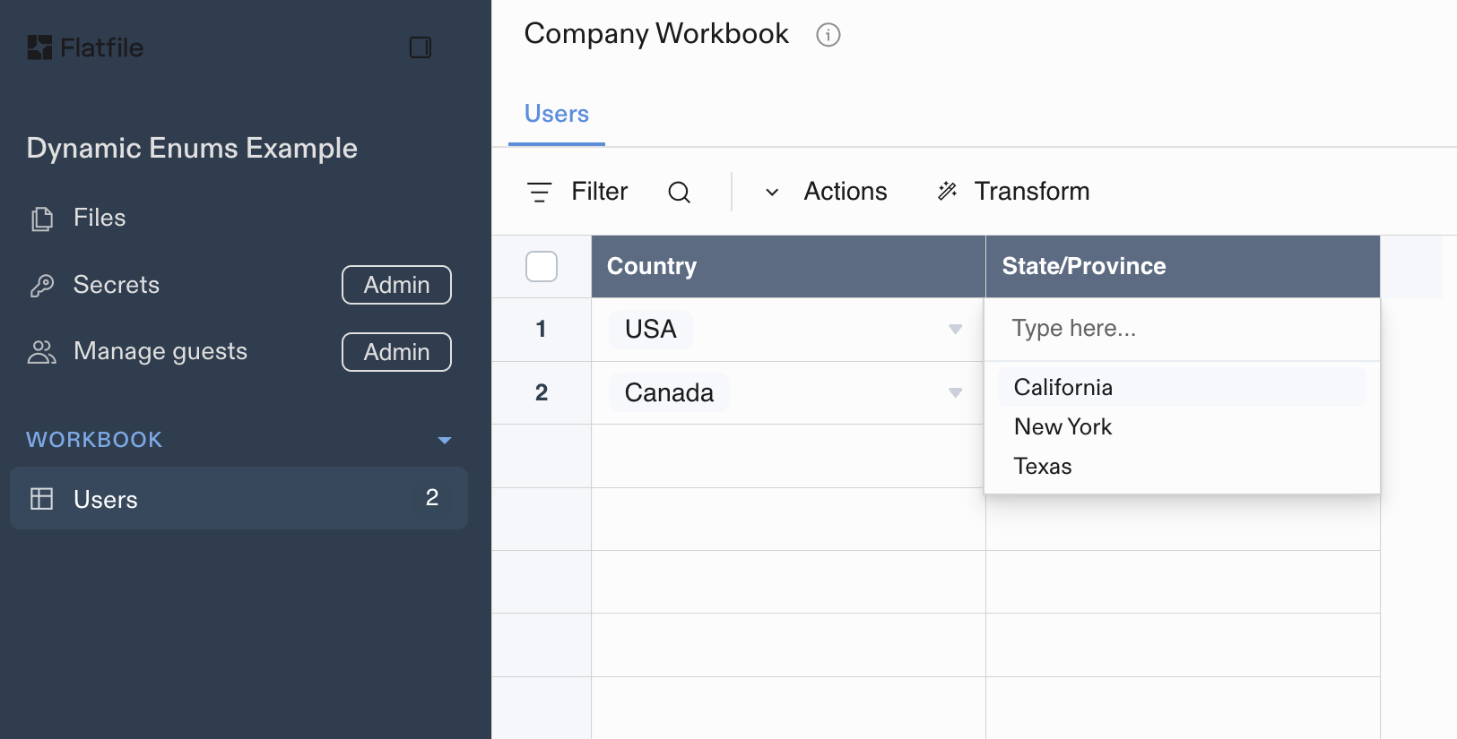 Reference Field Filtering