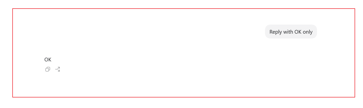 Verify the Flatkey route with a minimal Codex Desktop response