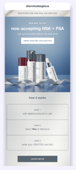 Launch email template example