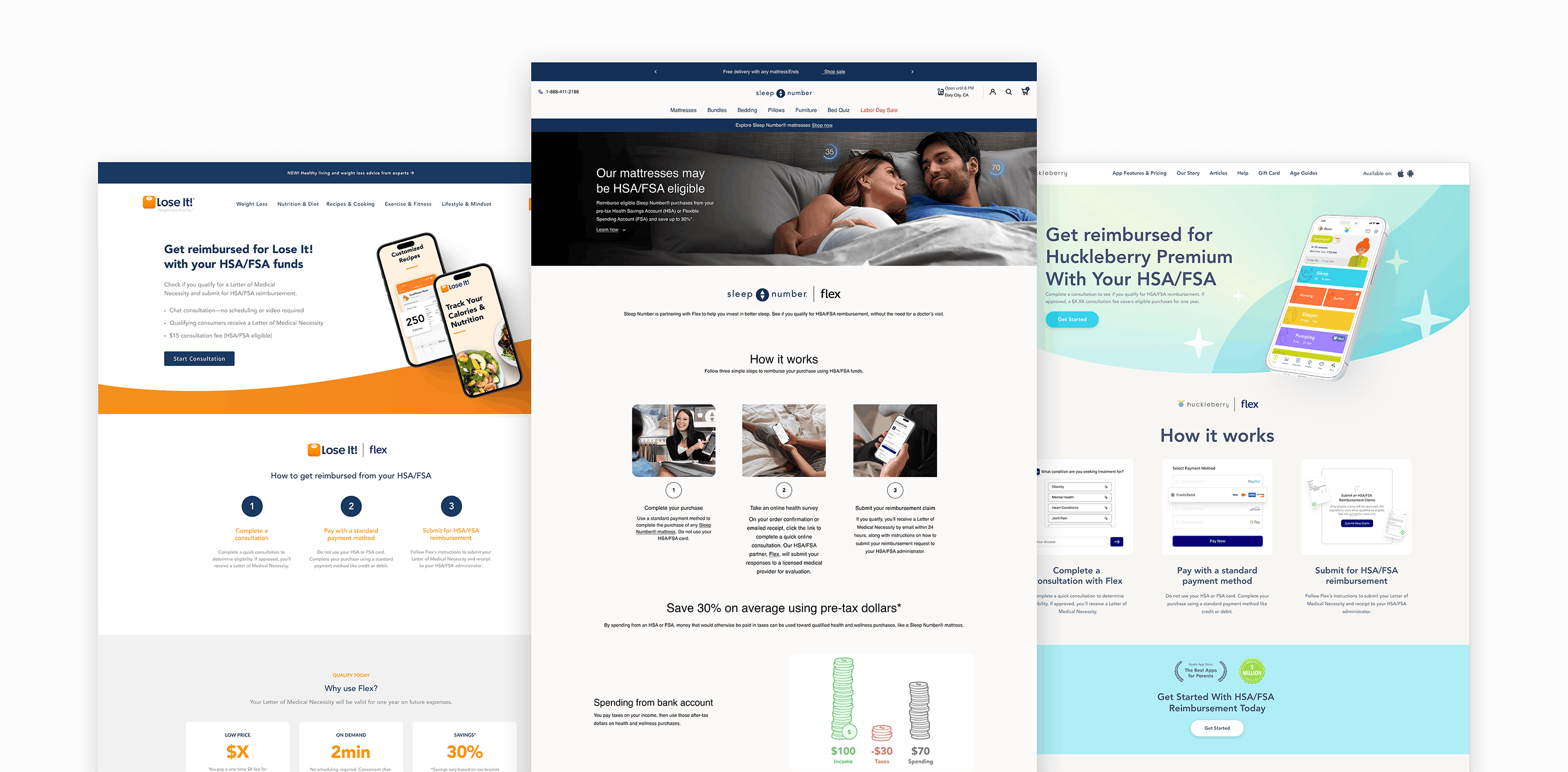 Merchant reimbursement page examples