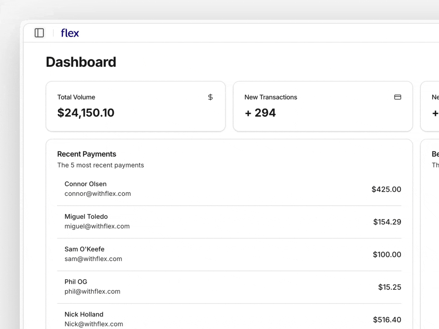 Dashboard Navigation