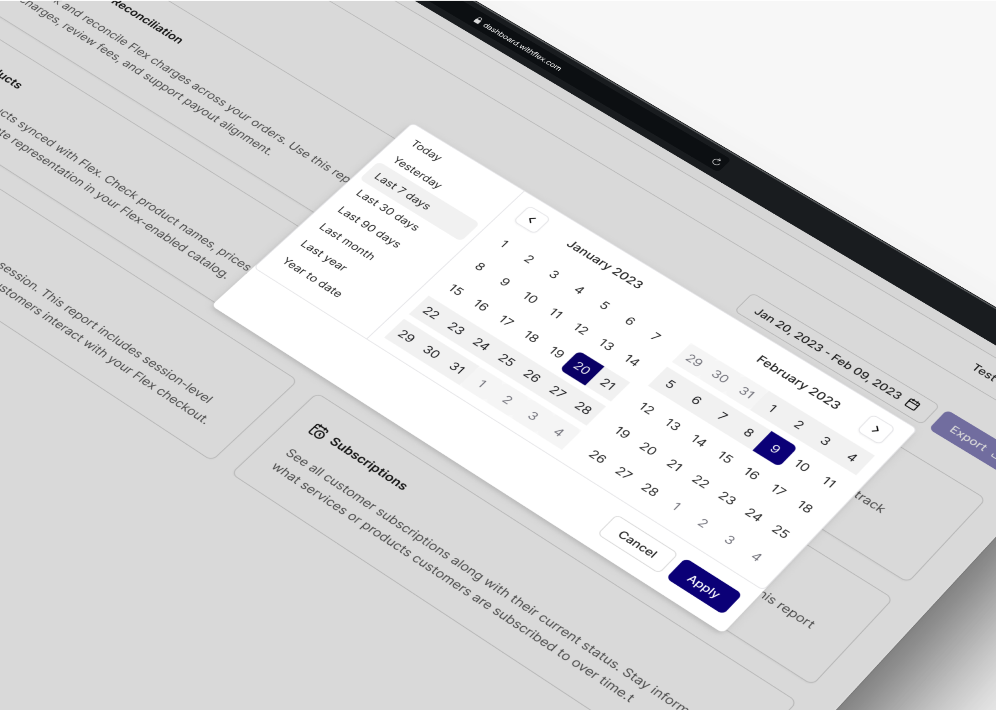 Reports Page & Exports