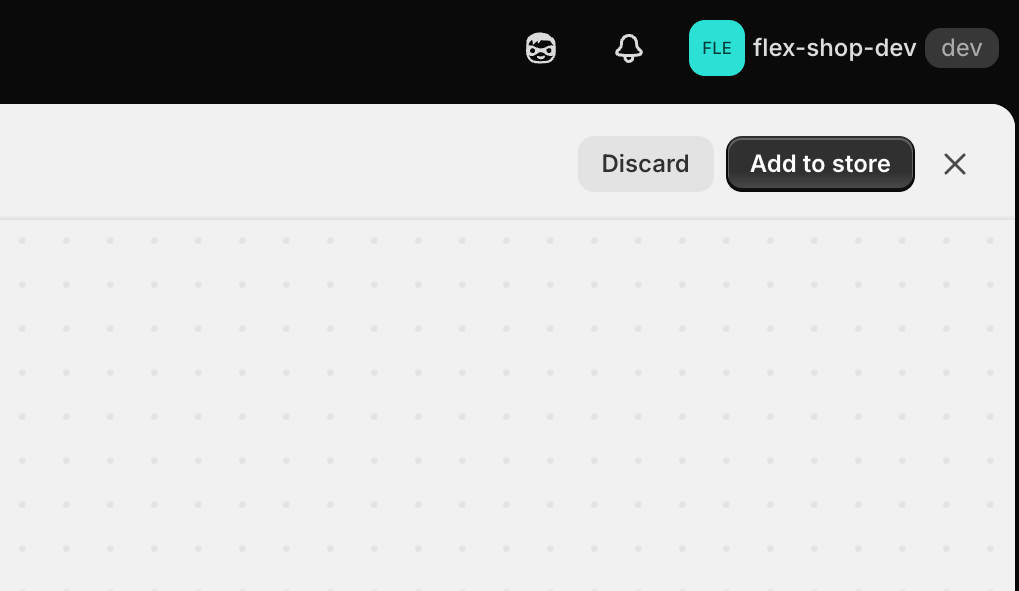 Adding the workflow to the store and turning it on