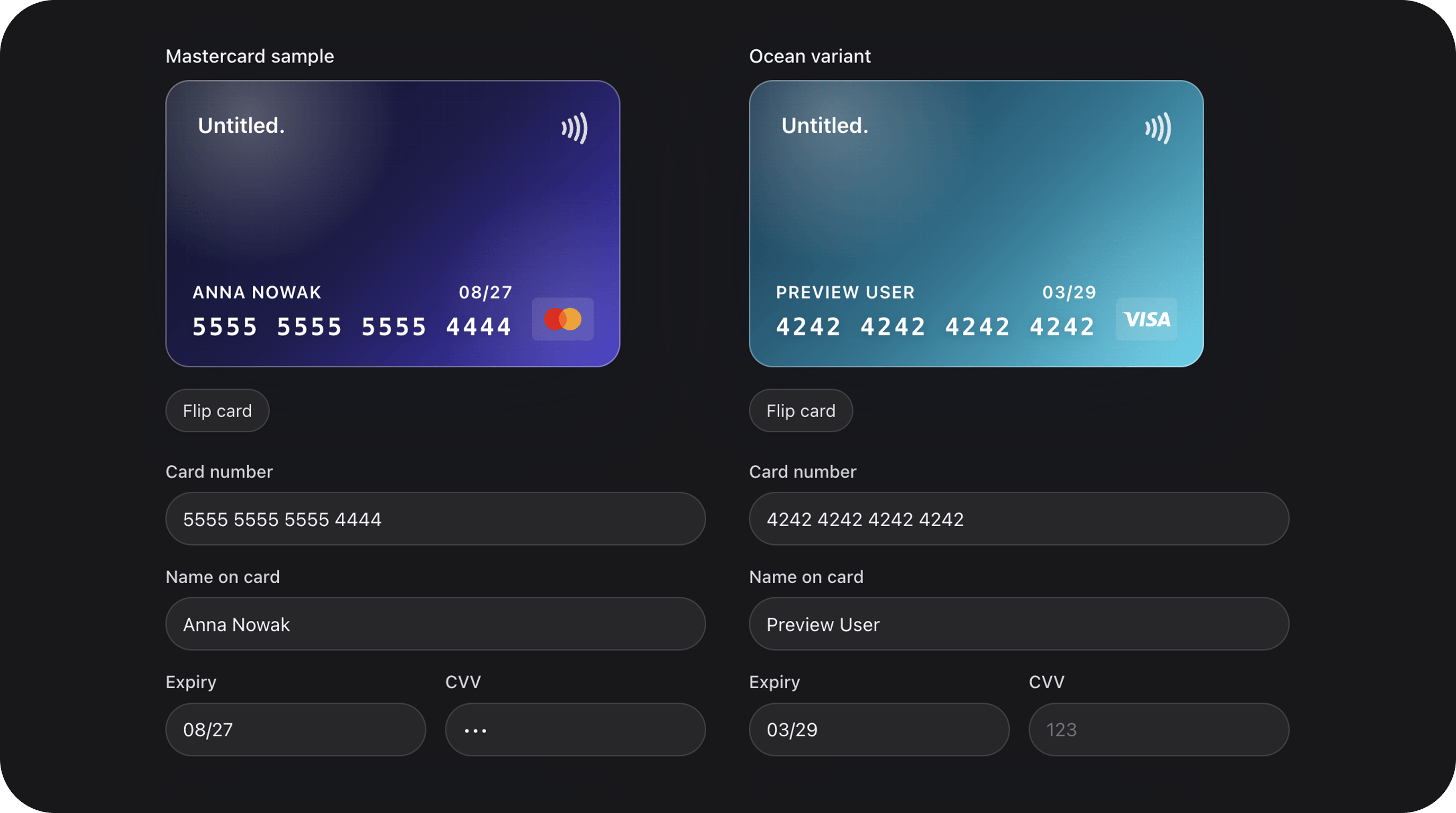CreditCardField