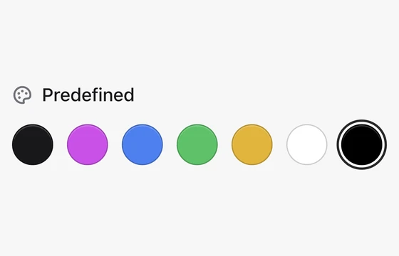 Color Swatch in the FLEX Fields playground