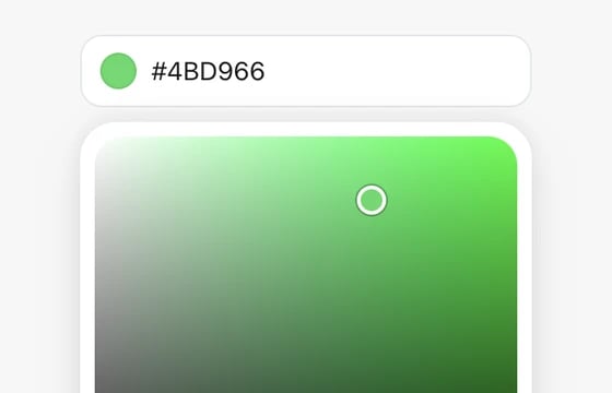 Color Picker in the FLEX Fields playground