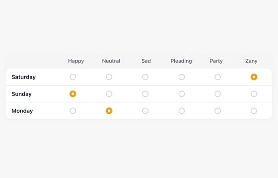 Matrix Choice in the FLEX Fields playground