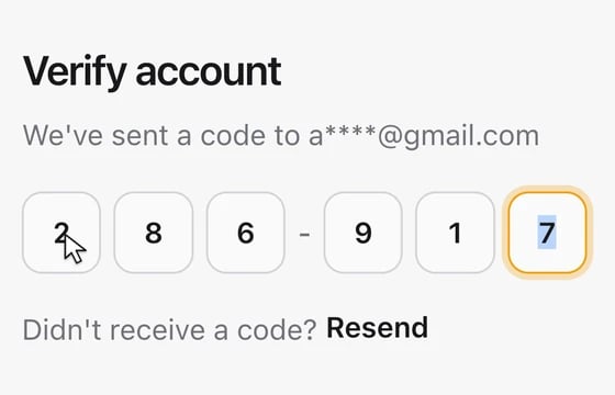 Verification Code in the FLEX Fields playground