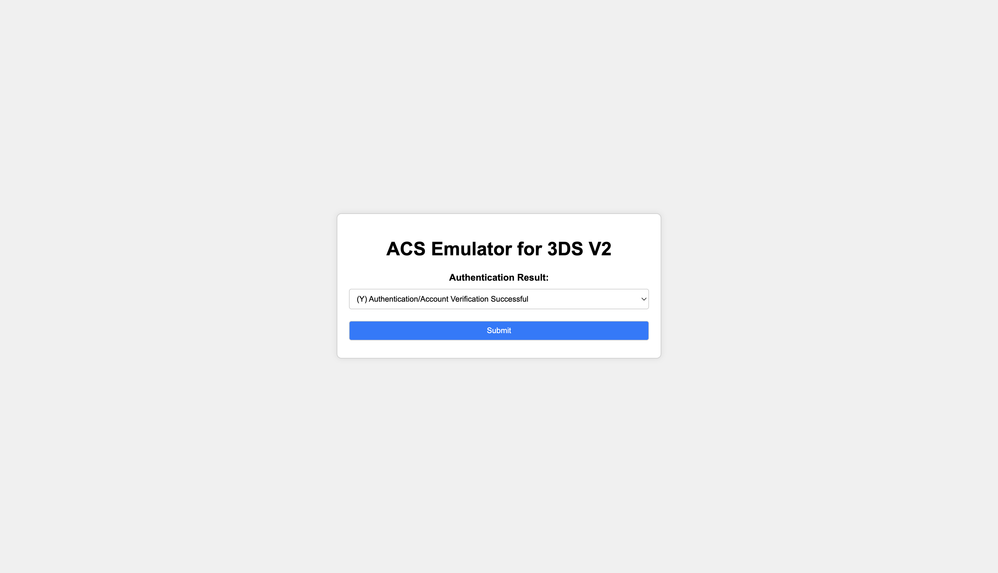 3DS verification screen