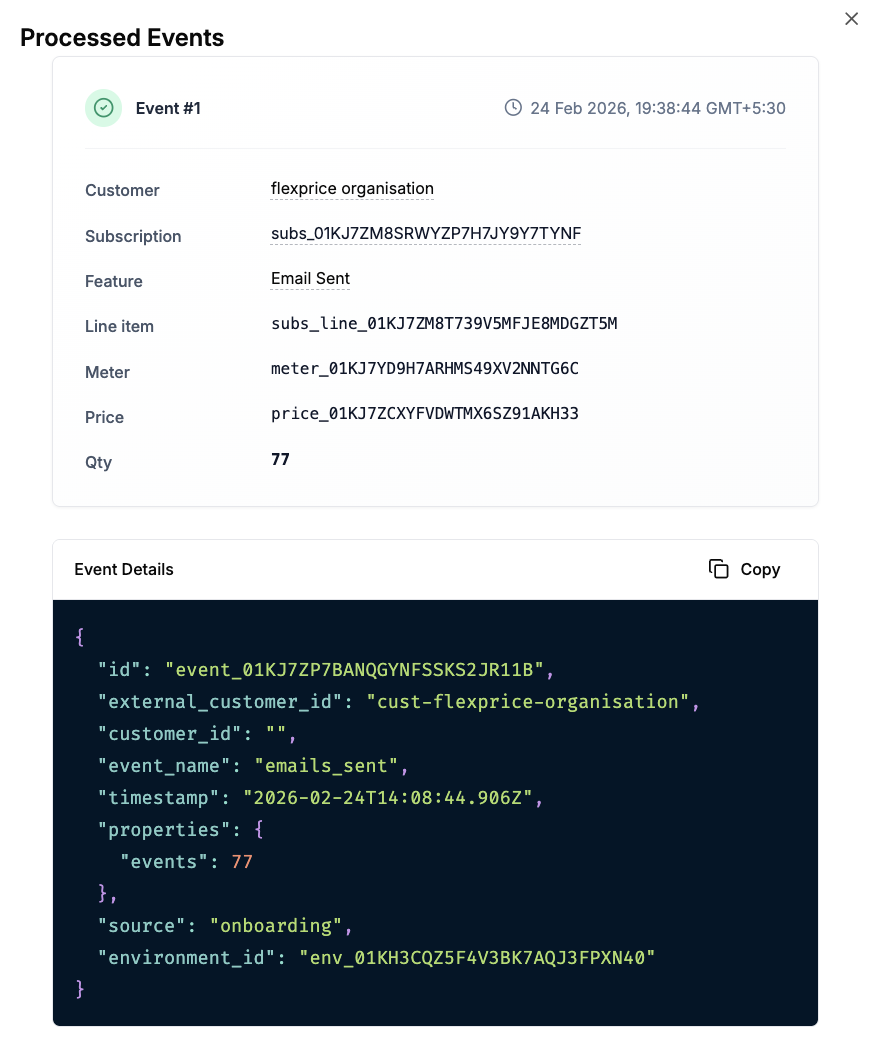 usage Events