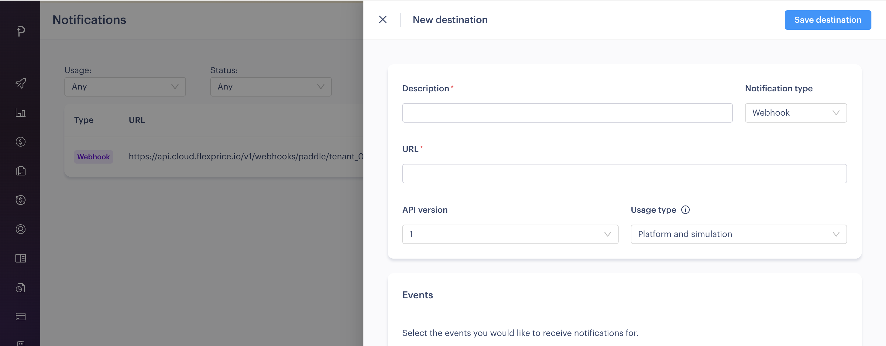 Paddle Webhook Configuration