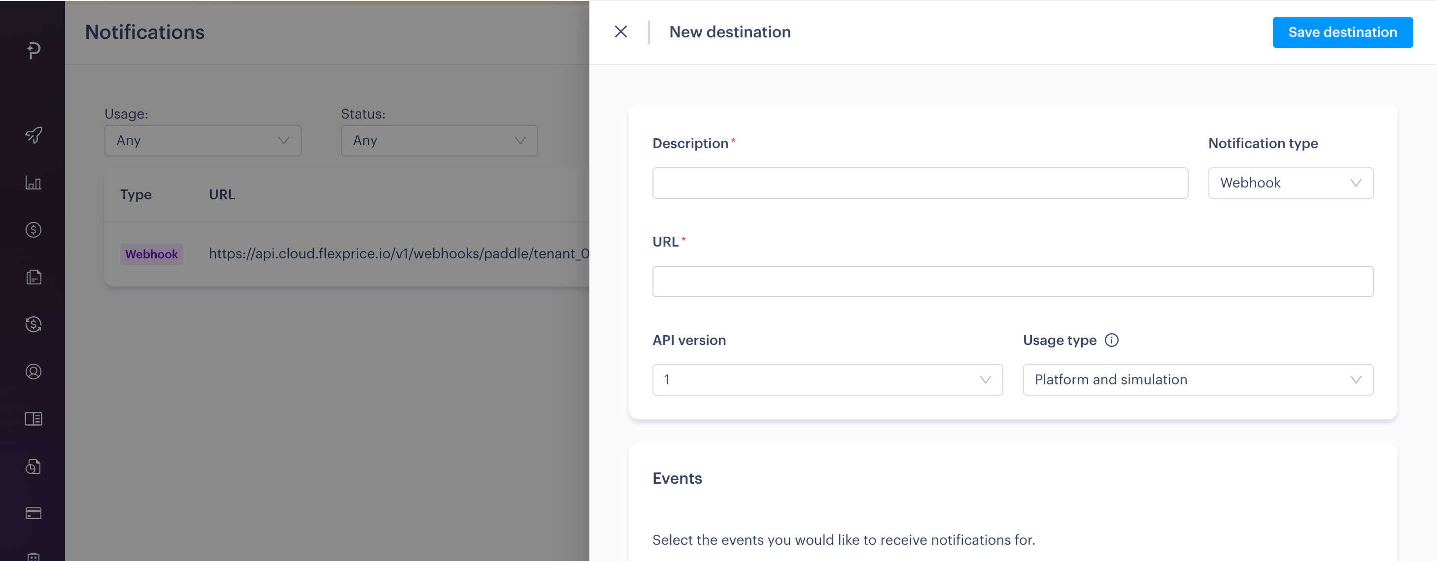 Paddle Webhook Configuration