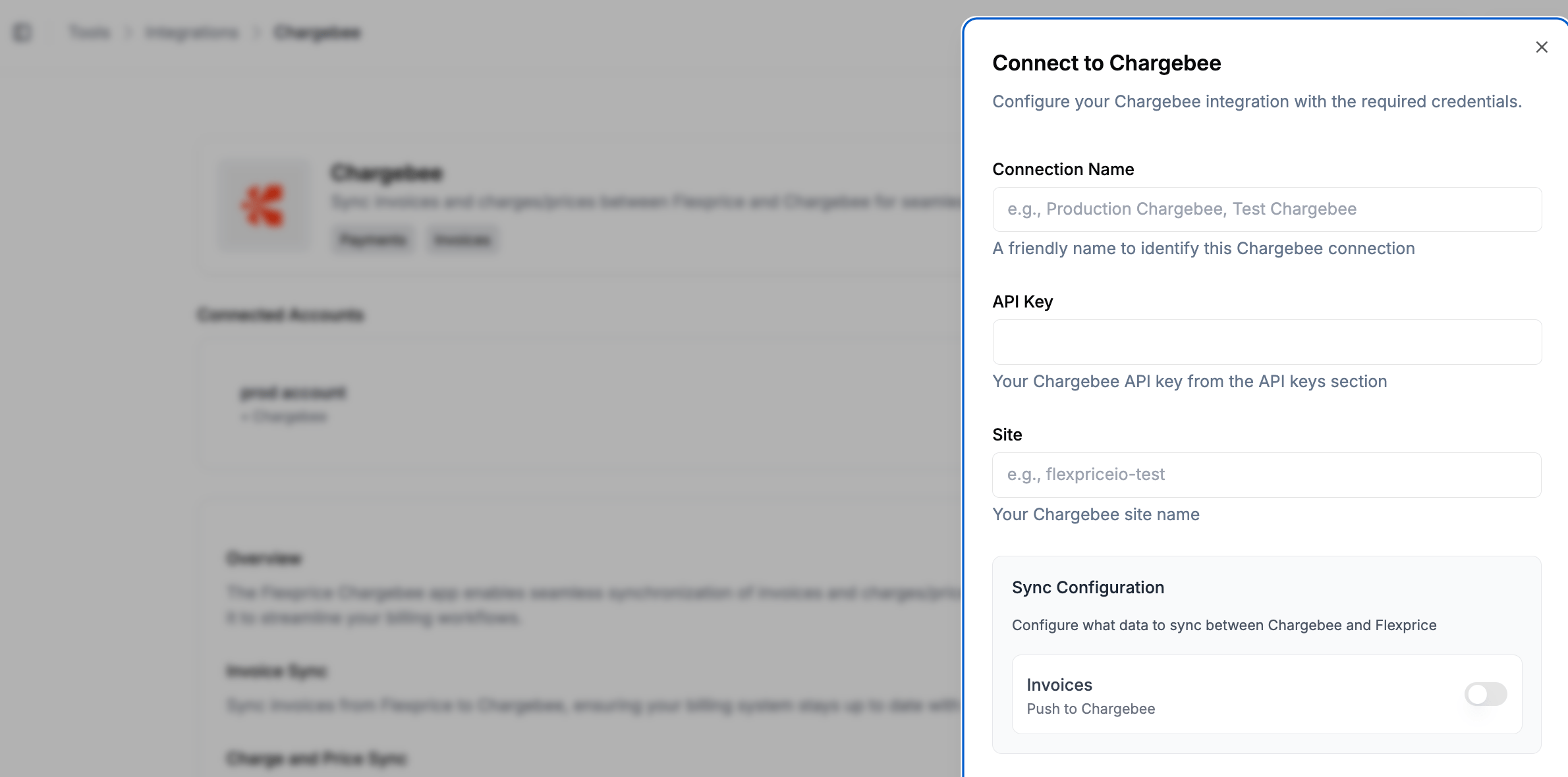 Connect to Chargebee