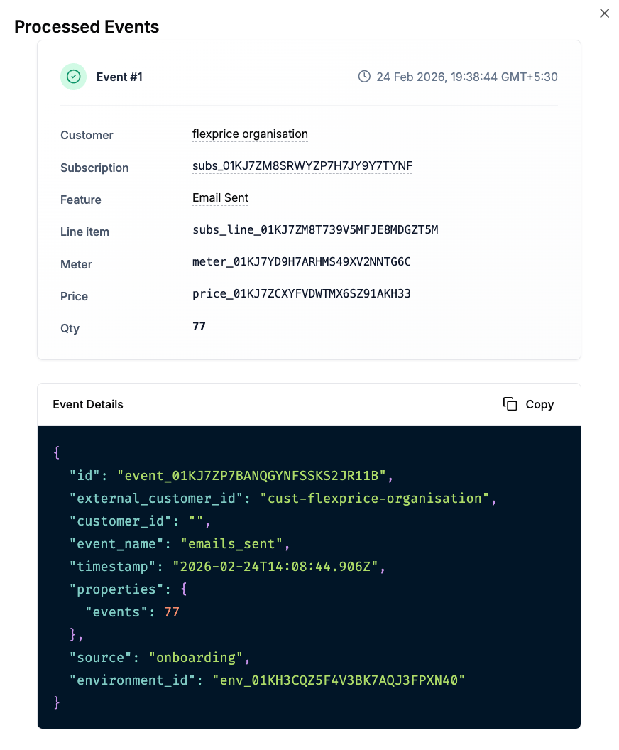 usage Events
