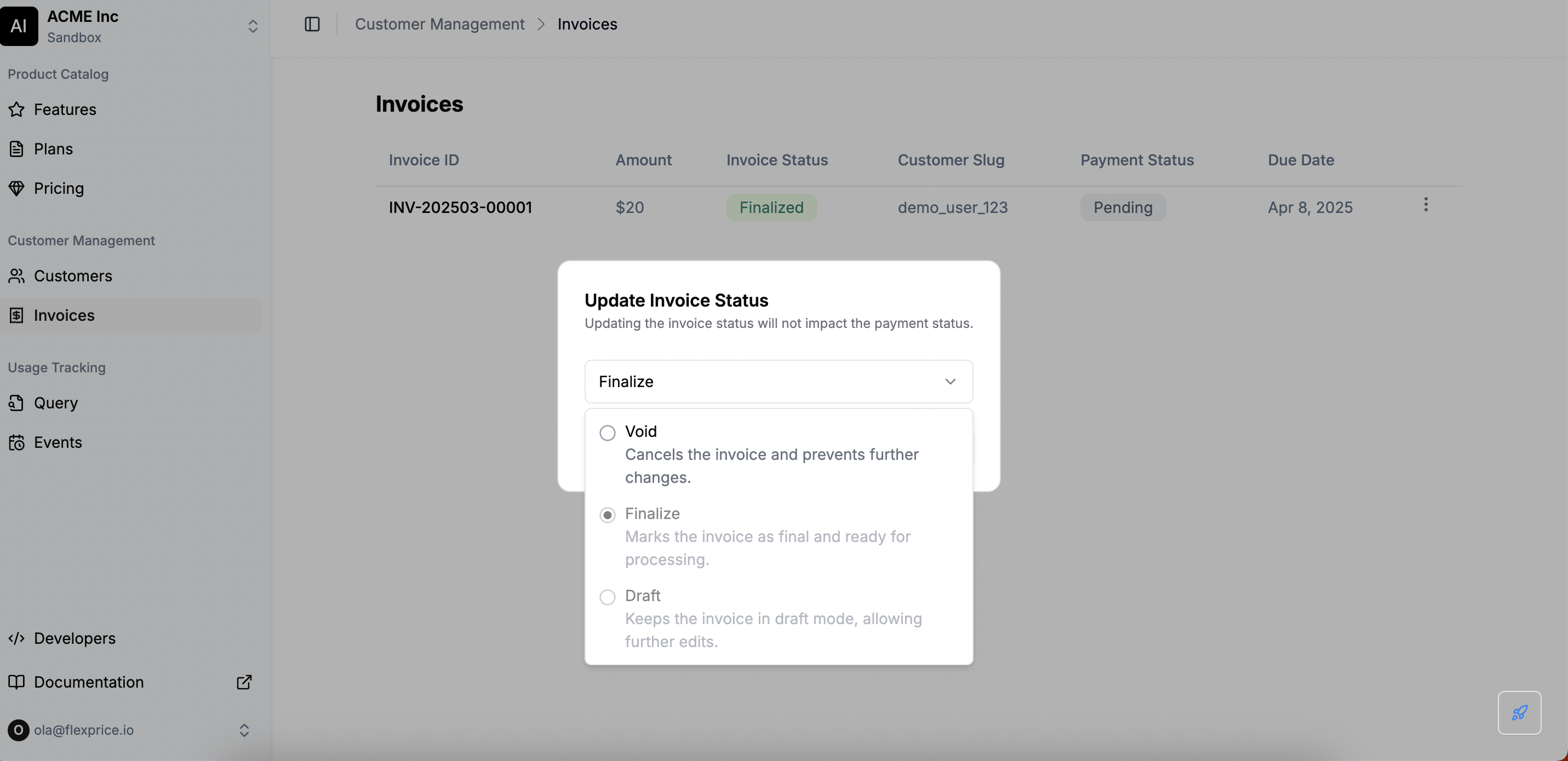 Invoice Details