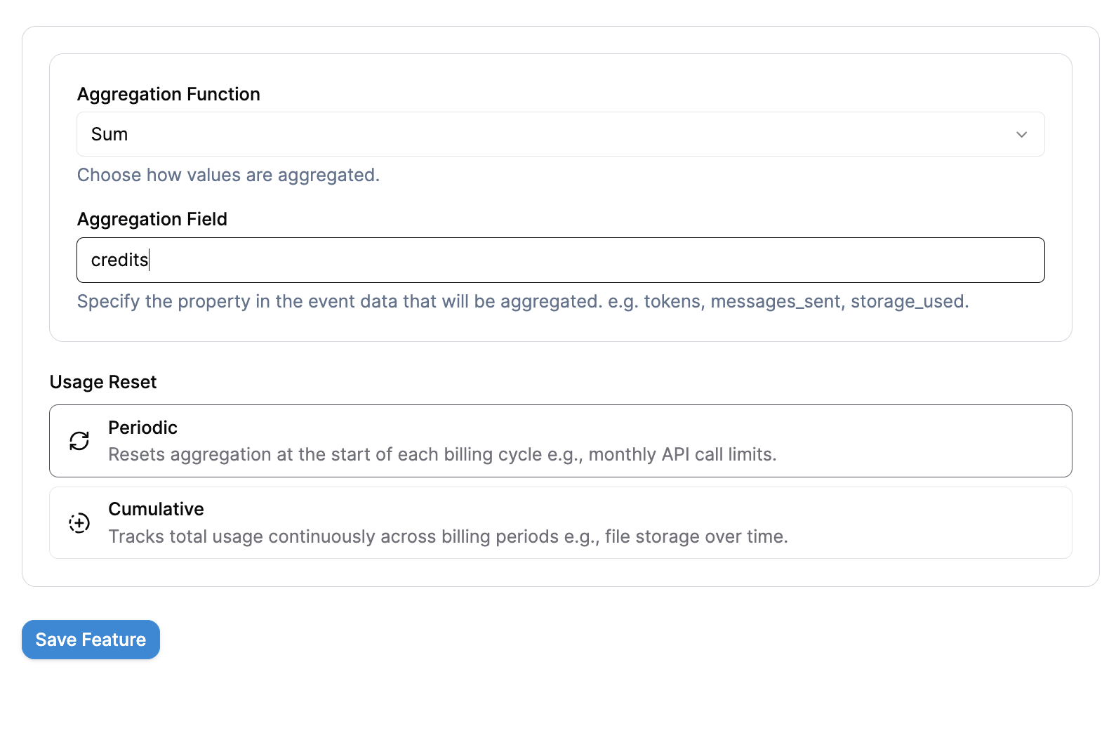Aggregation Function Selection