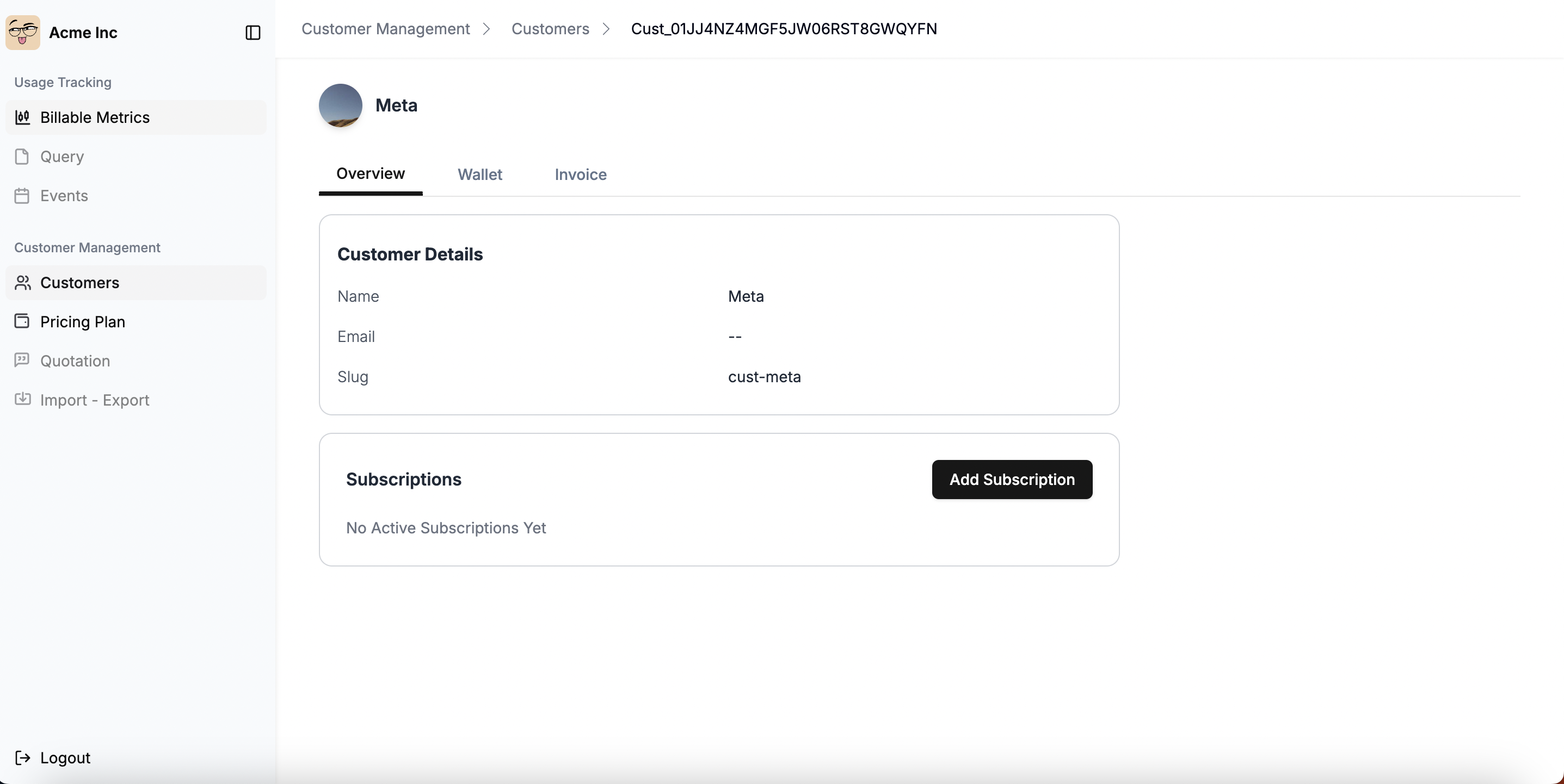 Select Customer