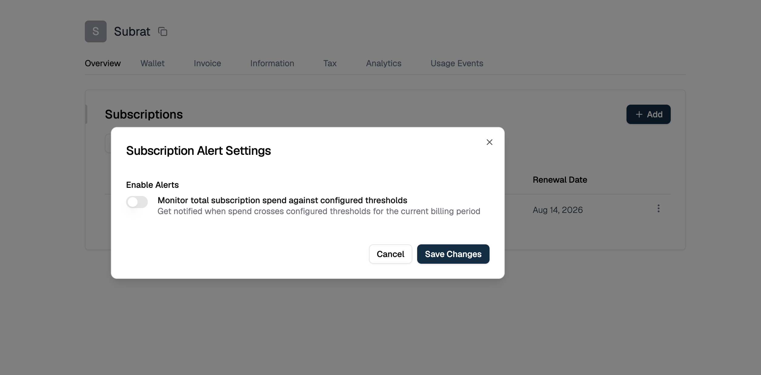 Enable Alerts