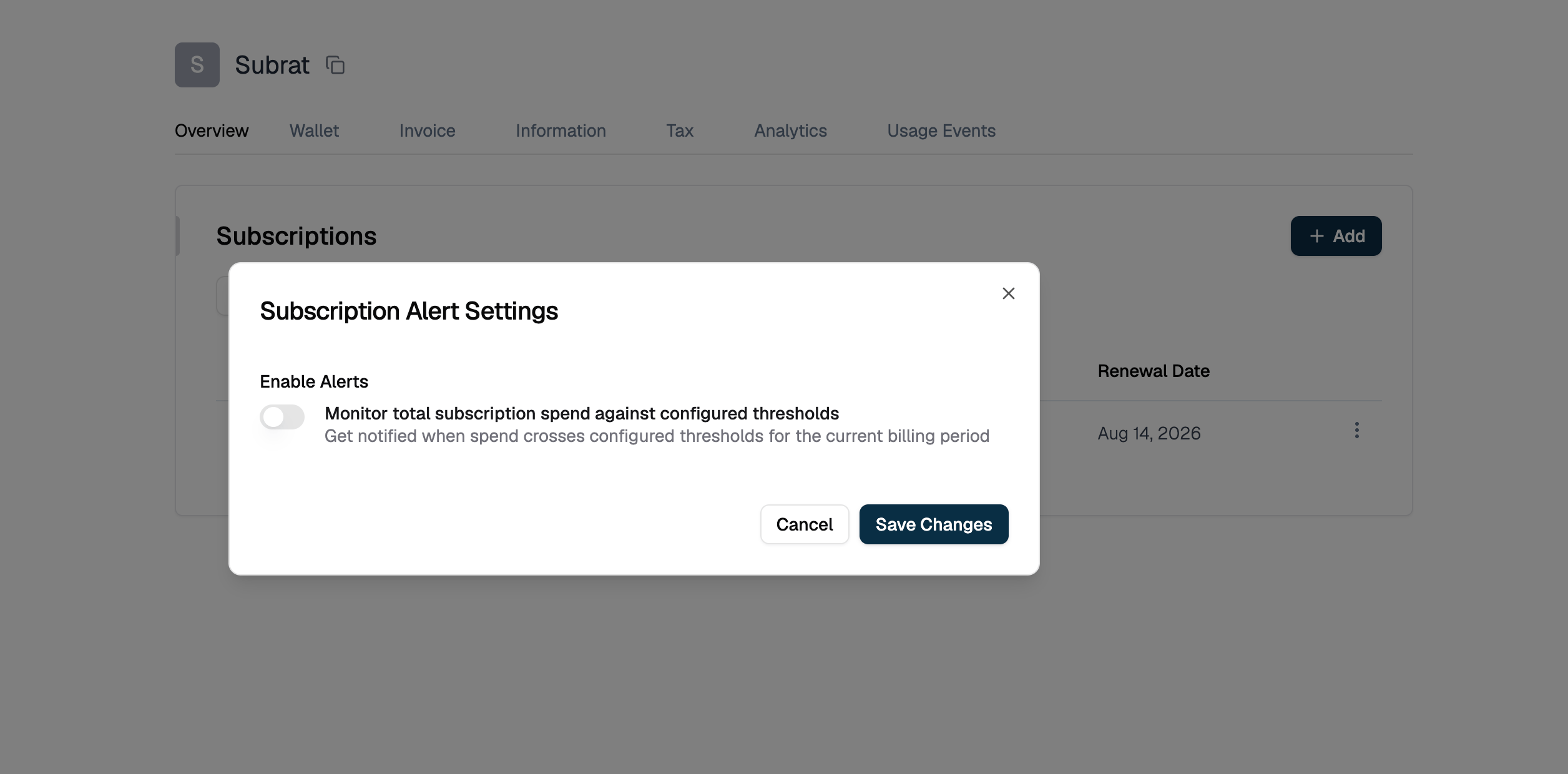 Enable Alerts