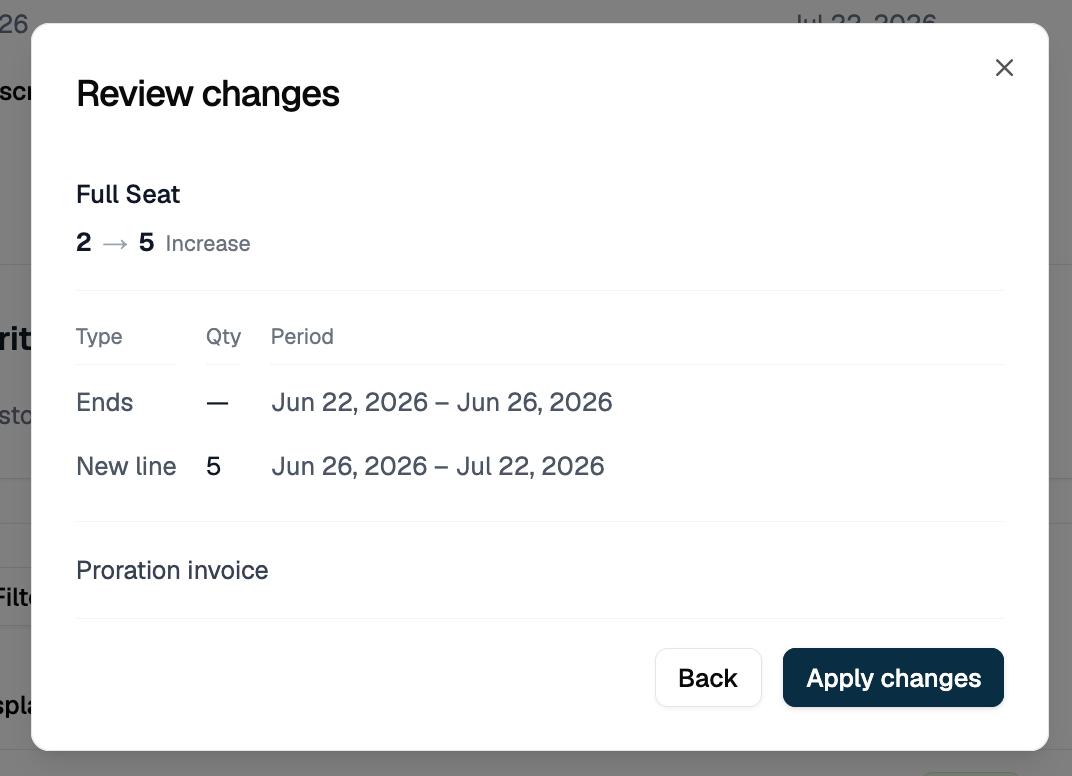 Review changes preview