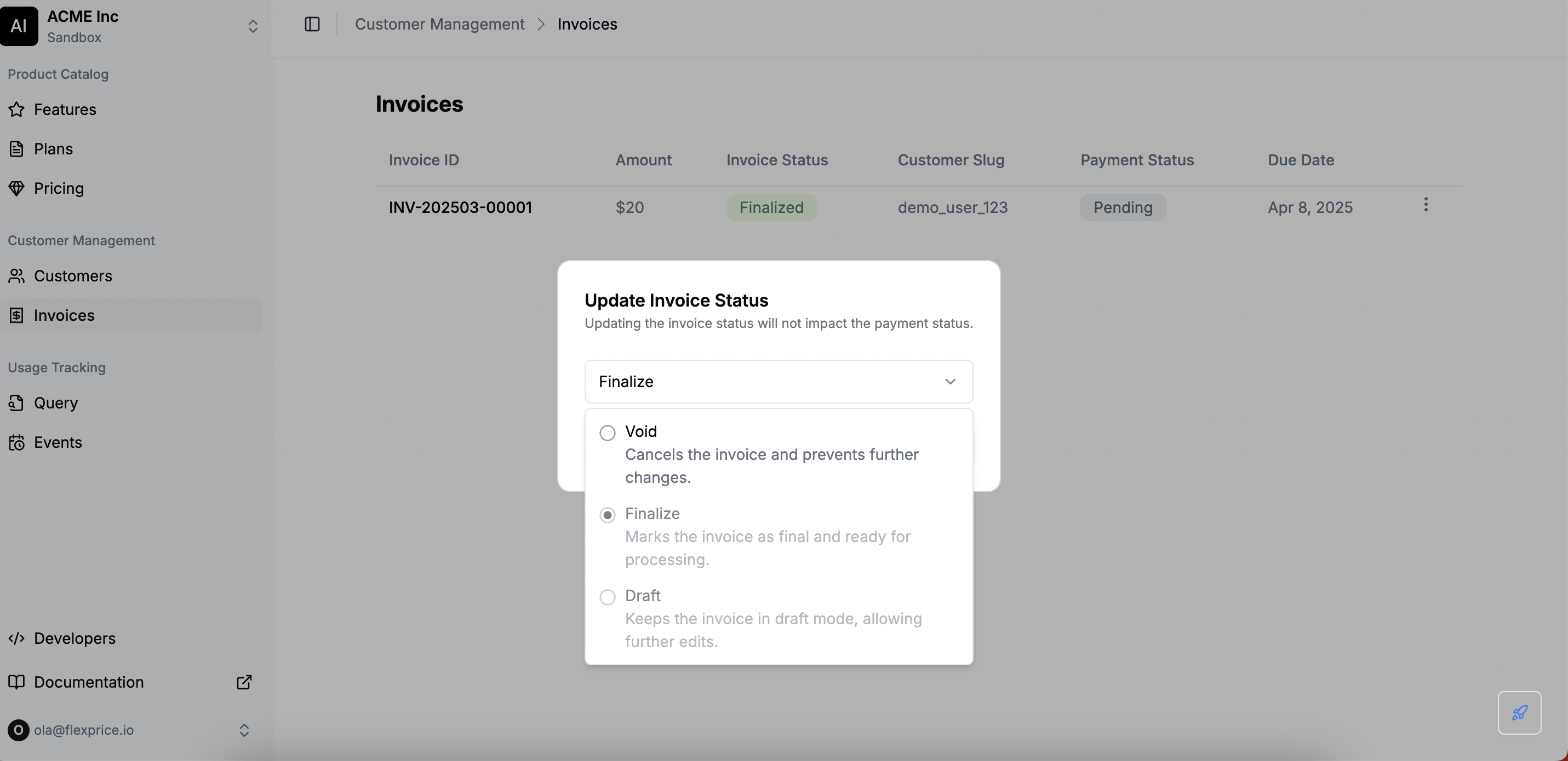 Invoice Details