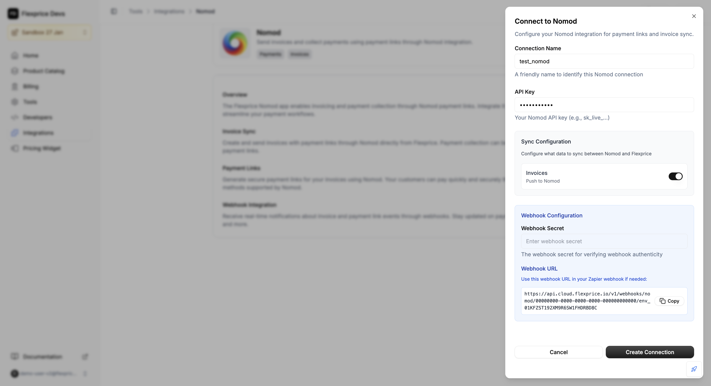 Stripe Connection Setup