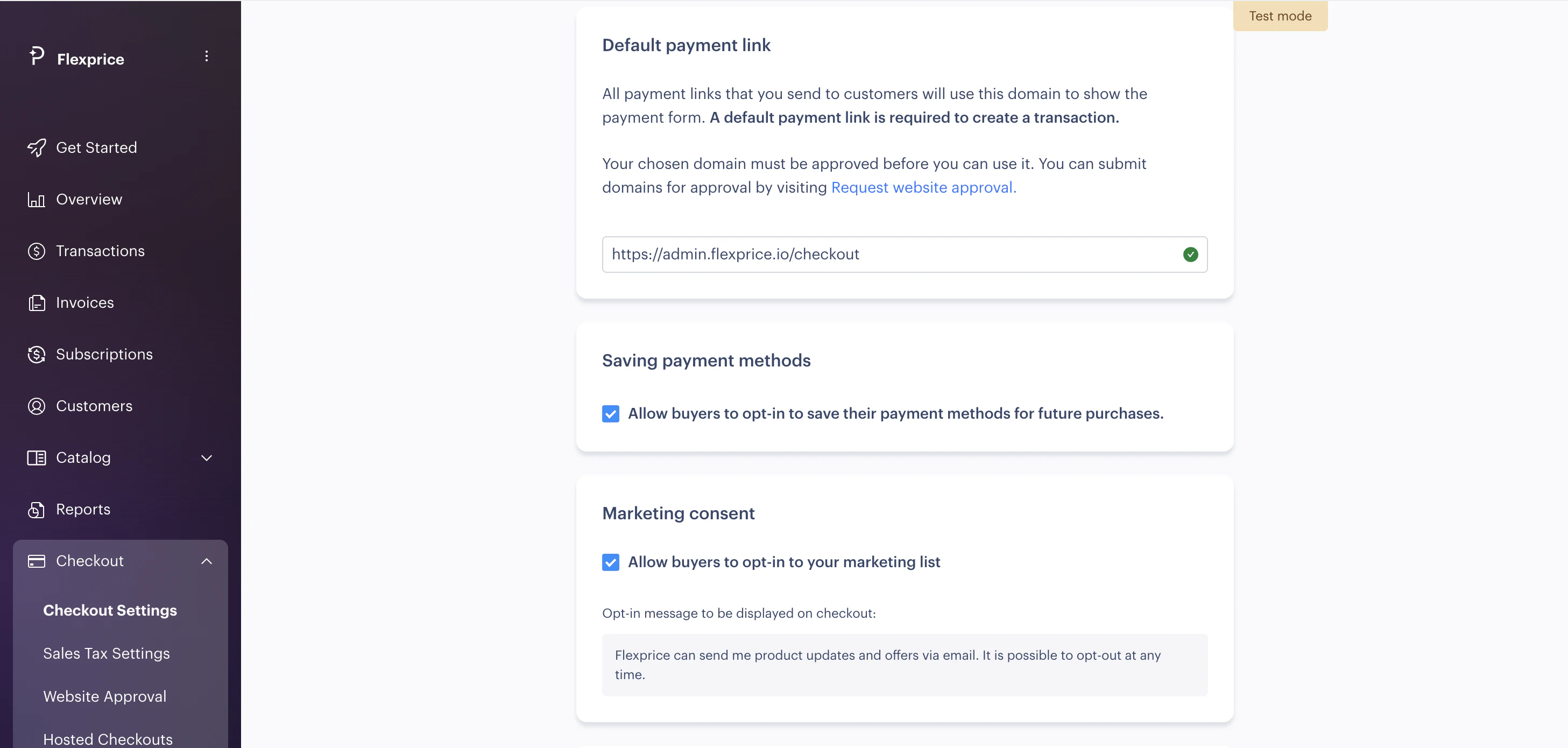 Paddle Default Payment Link