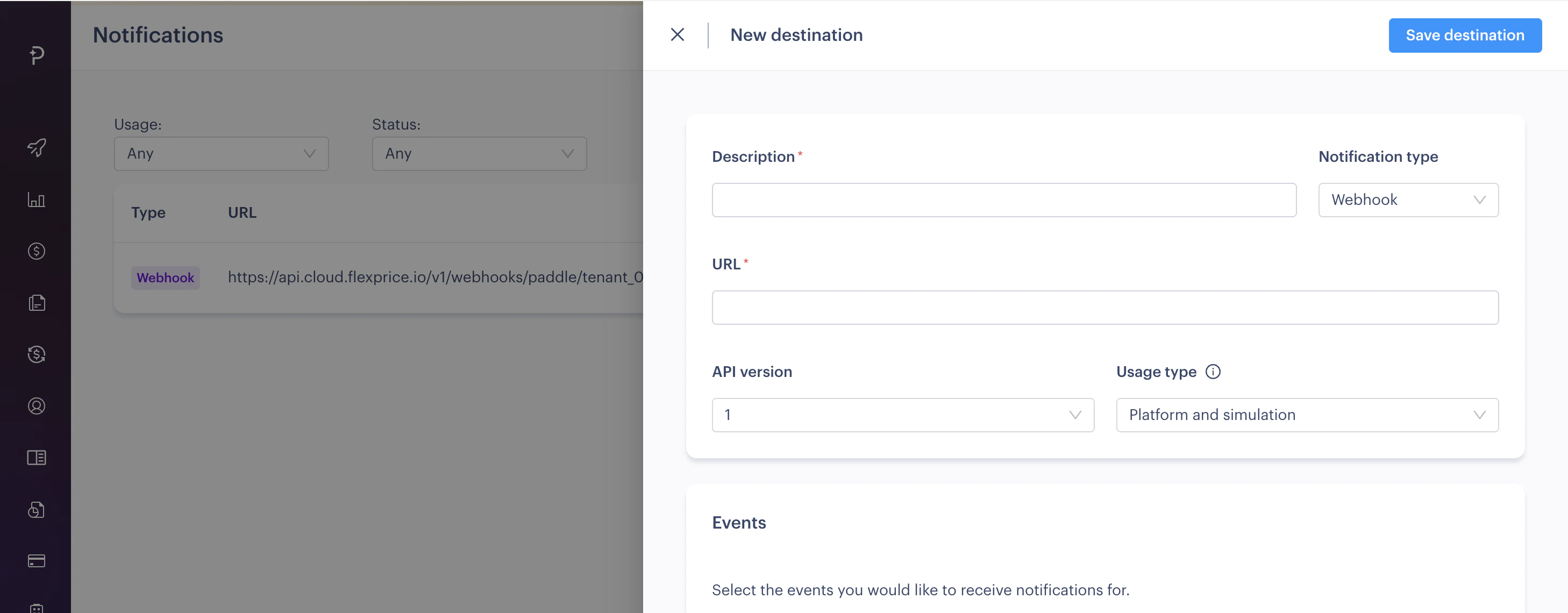 Paddle Webhook Configuration