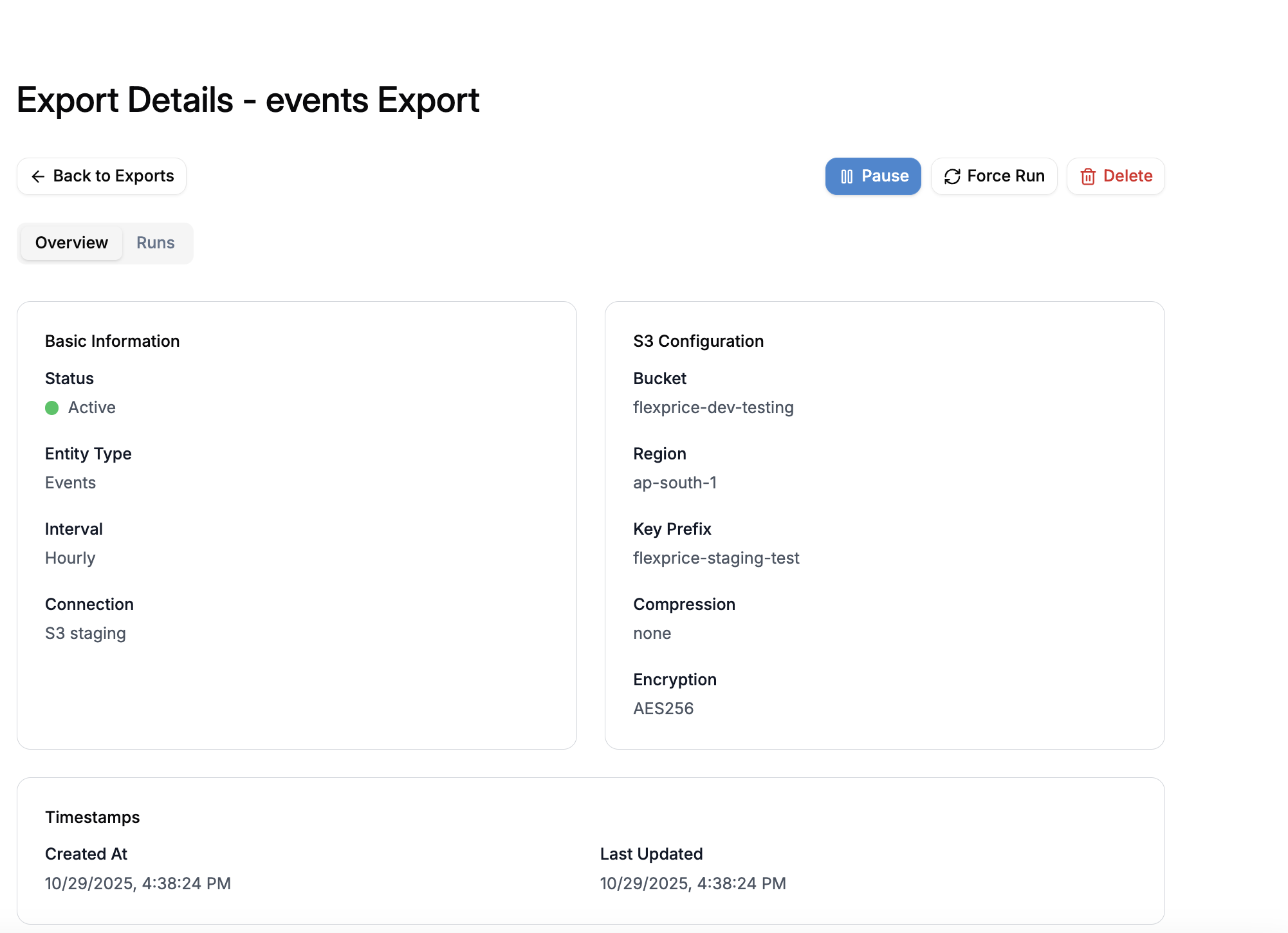 Export Details