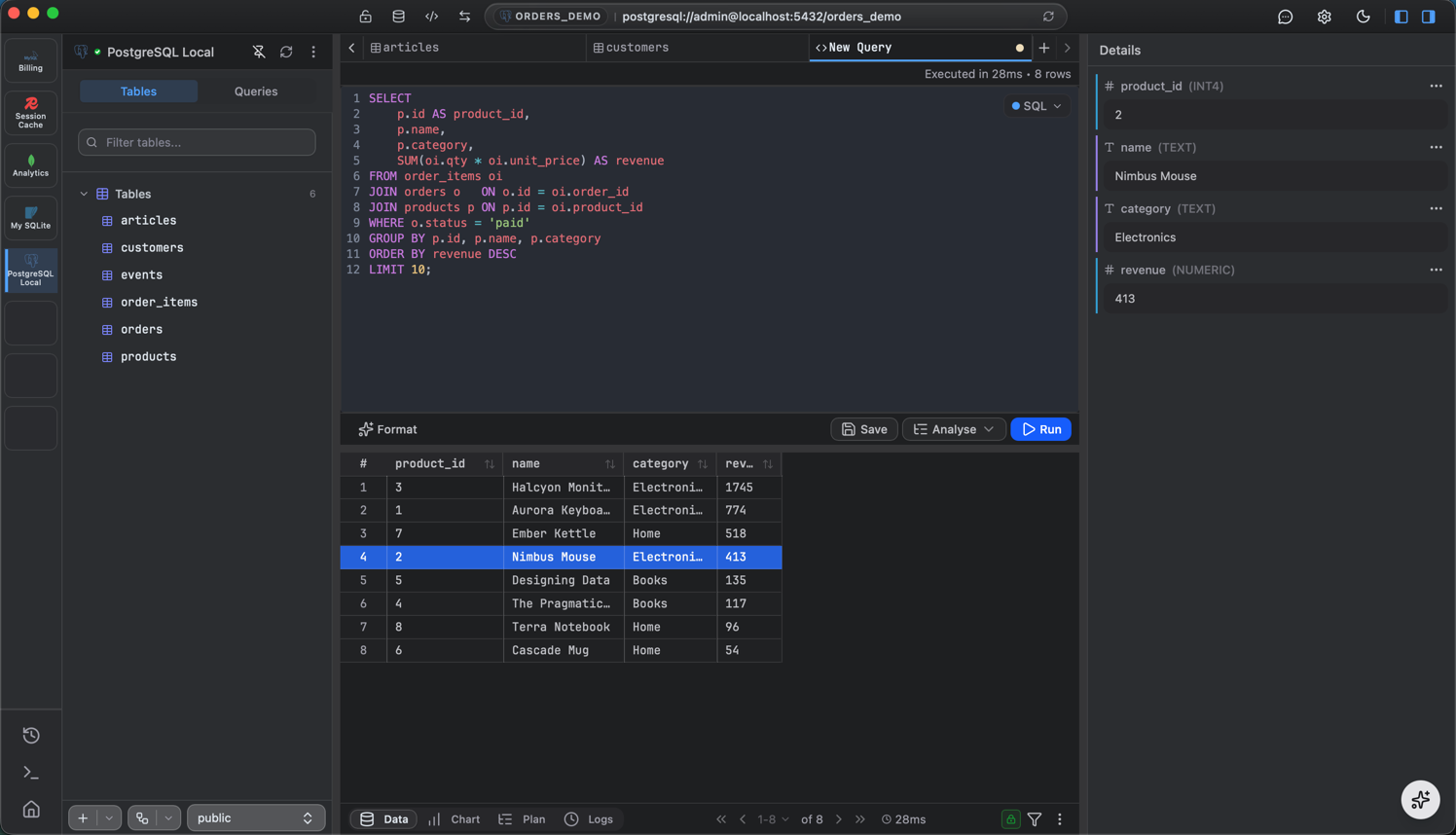 Query editor