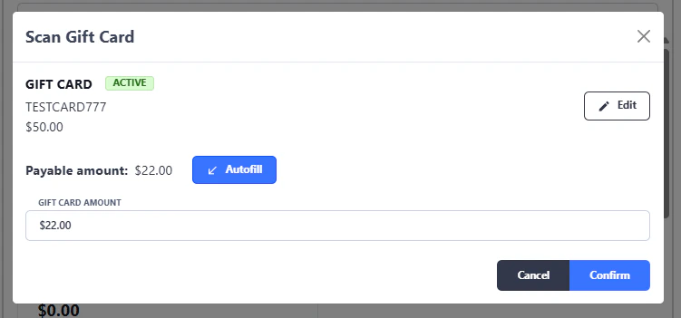 Redemption amount entry with Autofill option