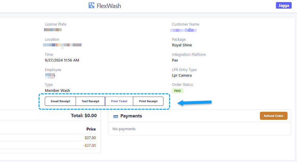Receipts Email Text Print Pn