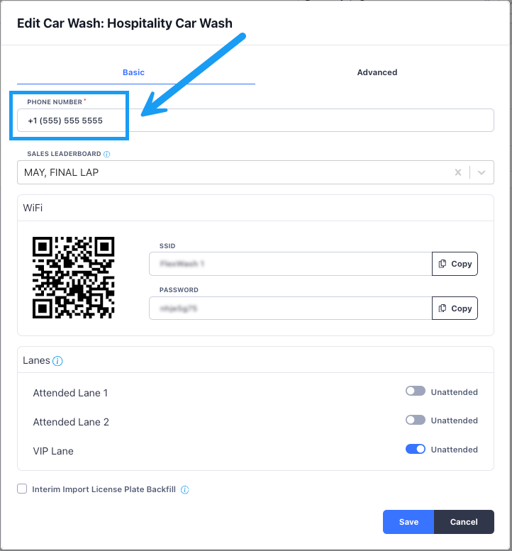 Phone Number Input