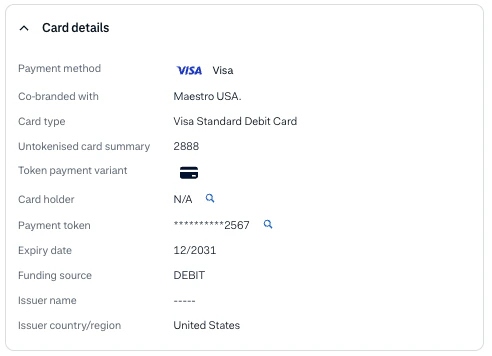 Network token in Adyen