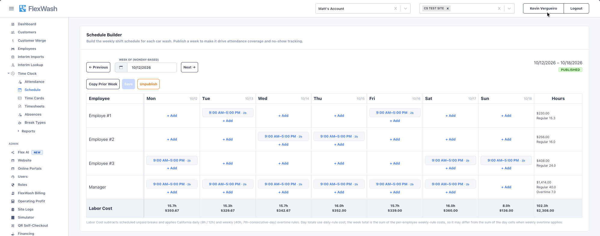 Schedule Builder