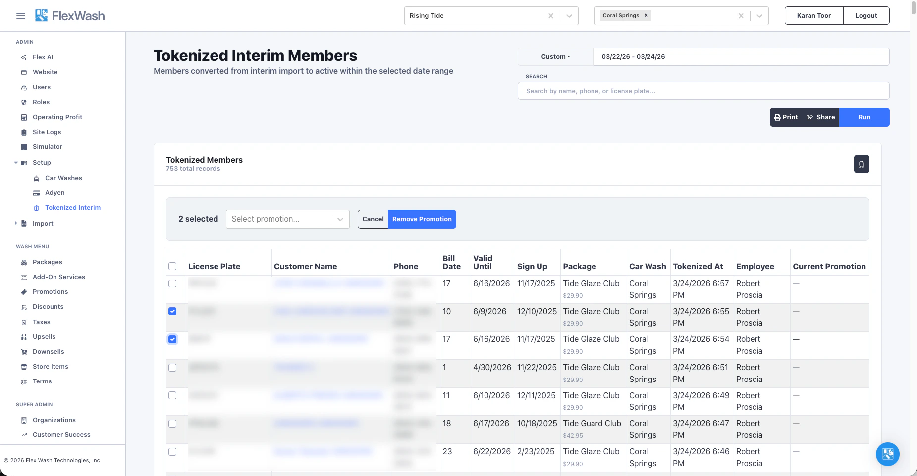 Tokenized Interim Members report