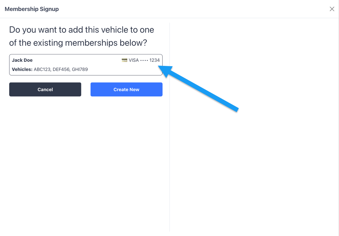 List of existing members matched by phone number