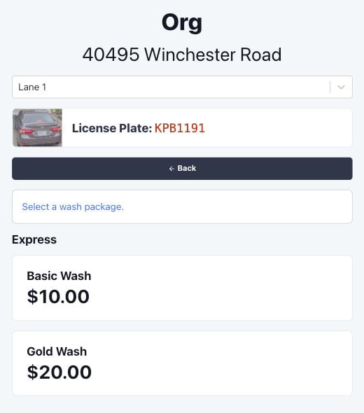Single washes only after skipping the payment prompt