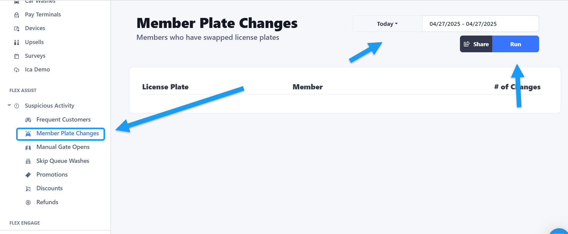 Member Plate Changes - FlexWash Docs