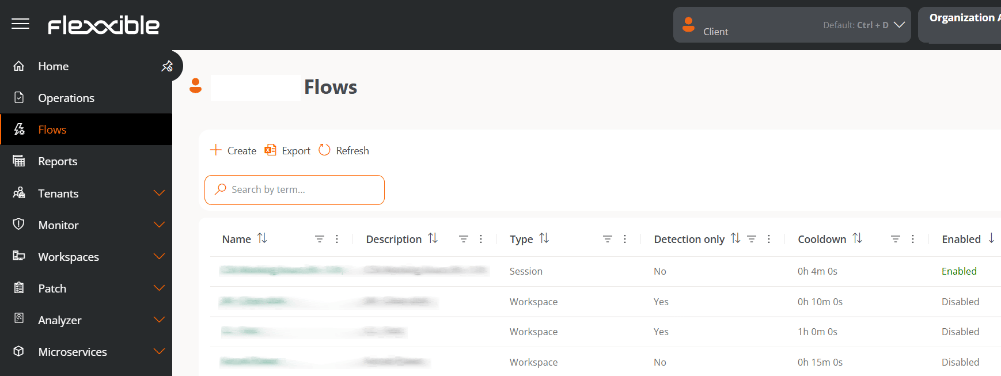 flows-listview