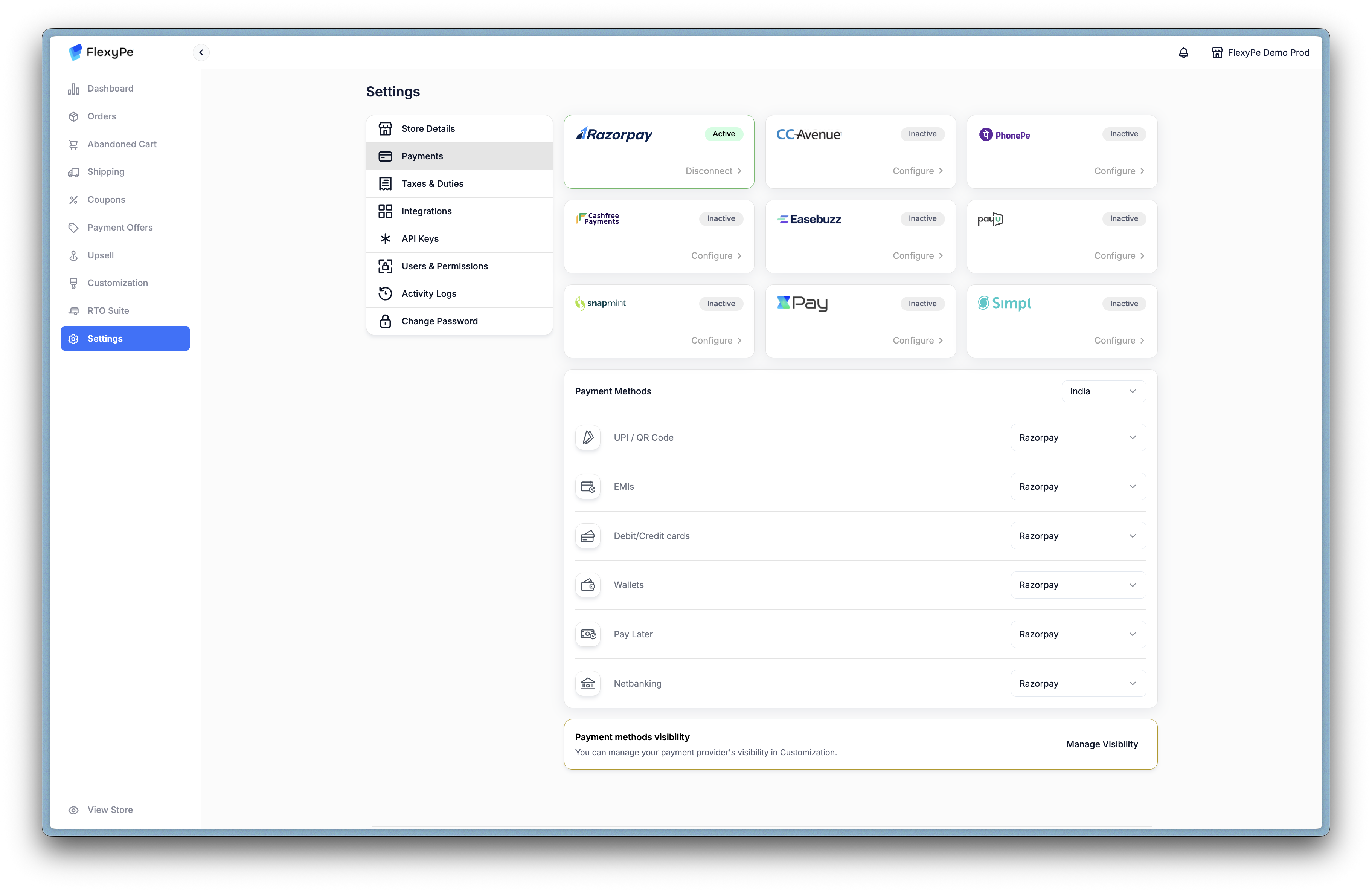 Payments Screenshot