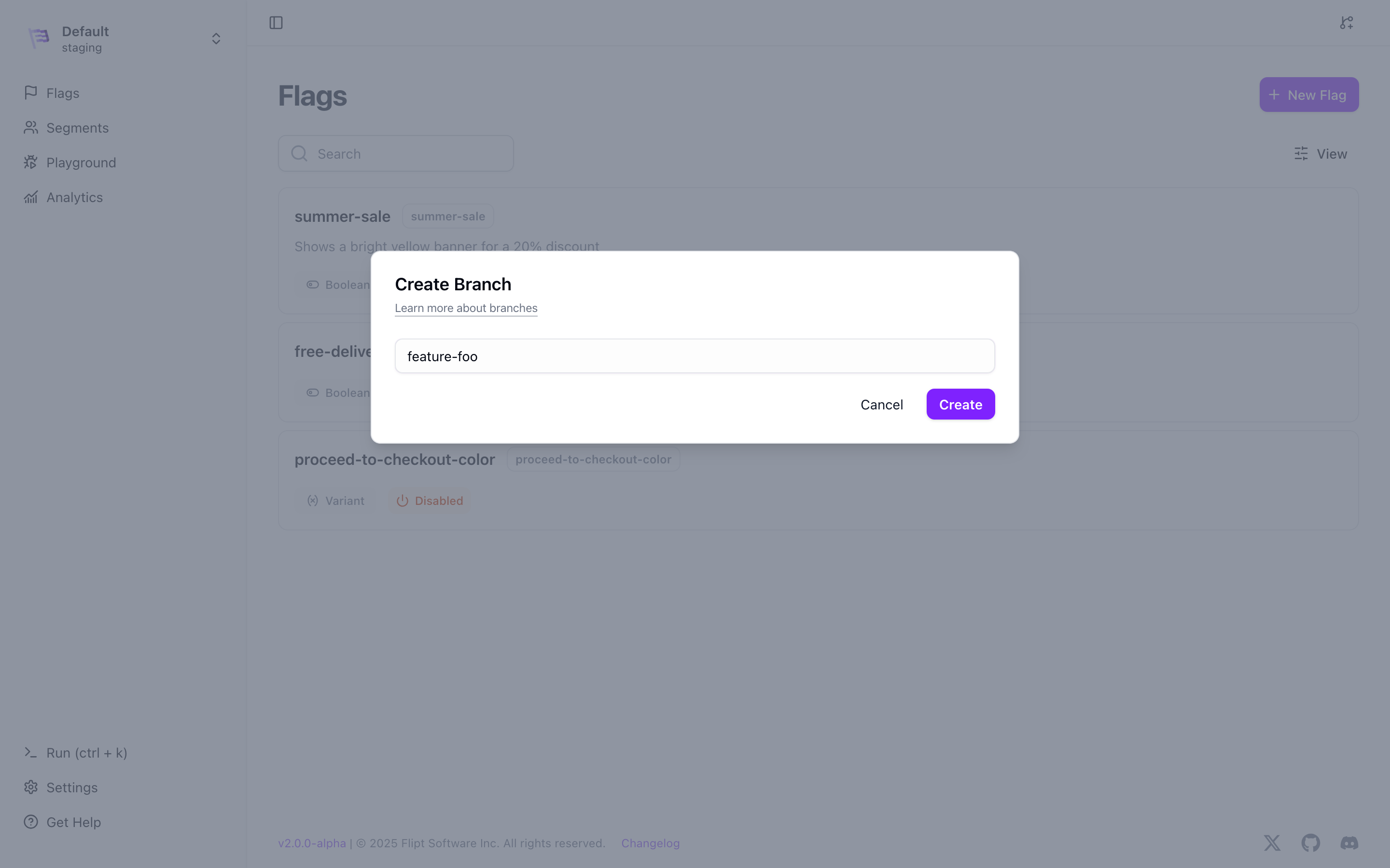 Branch Modal