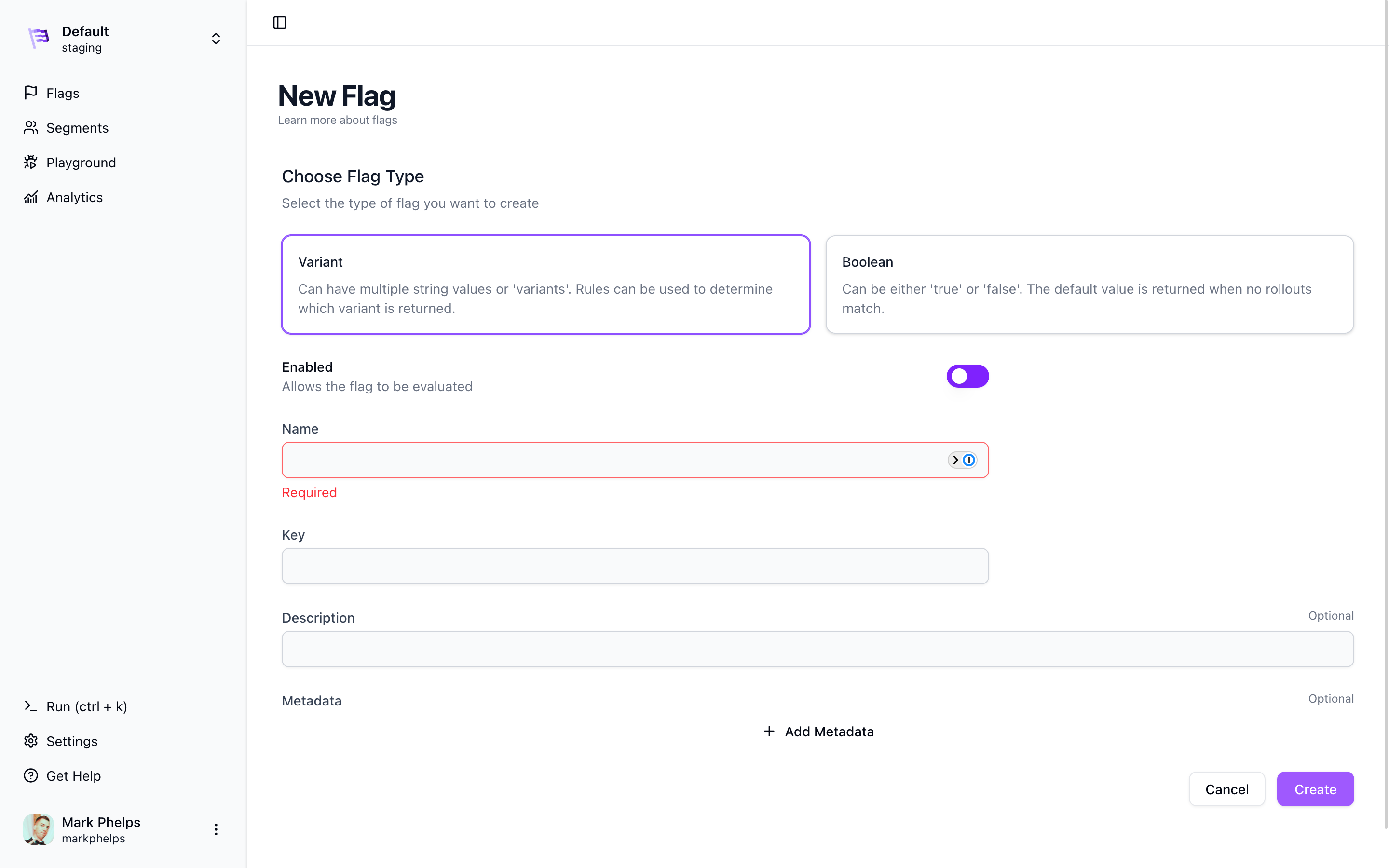 Create Flag