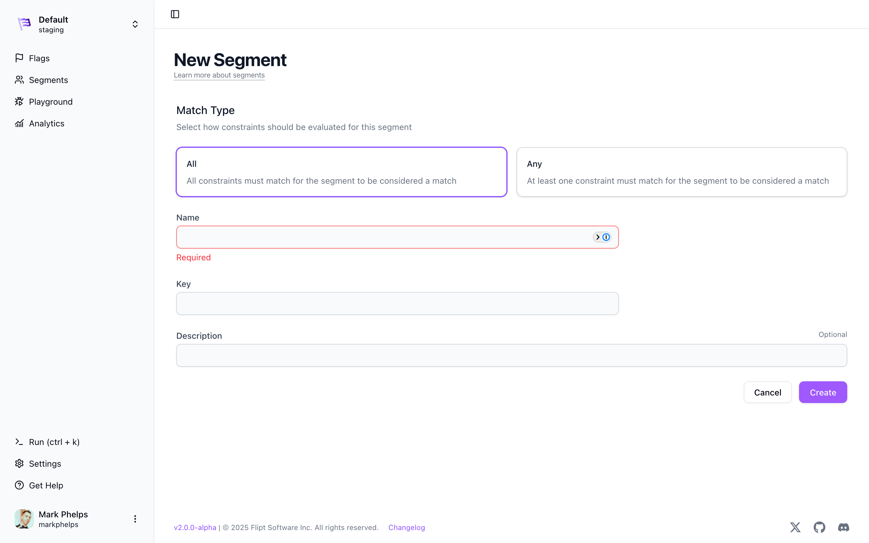 Create Segment