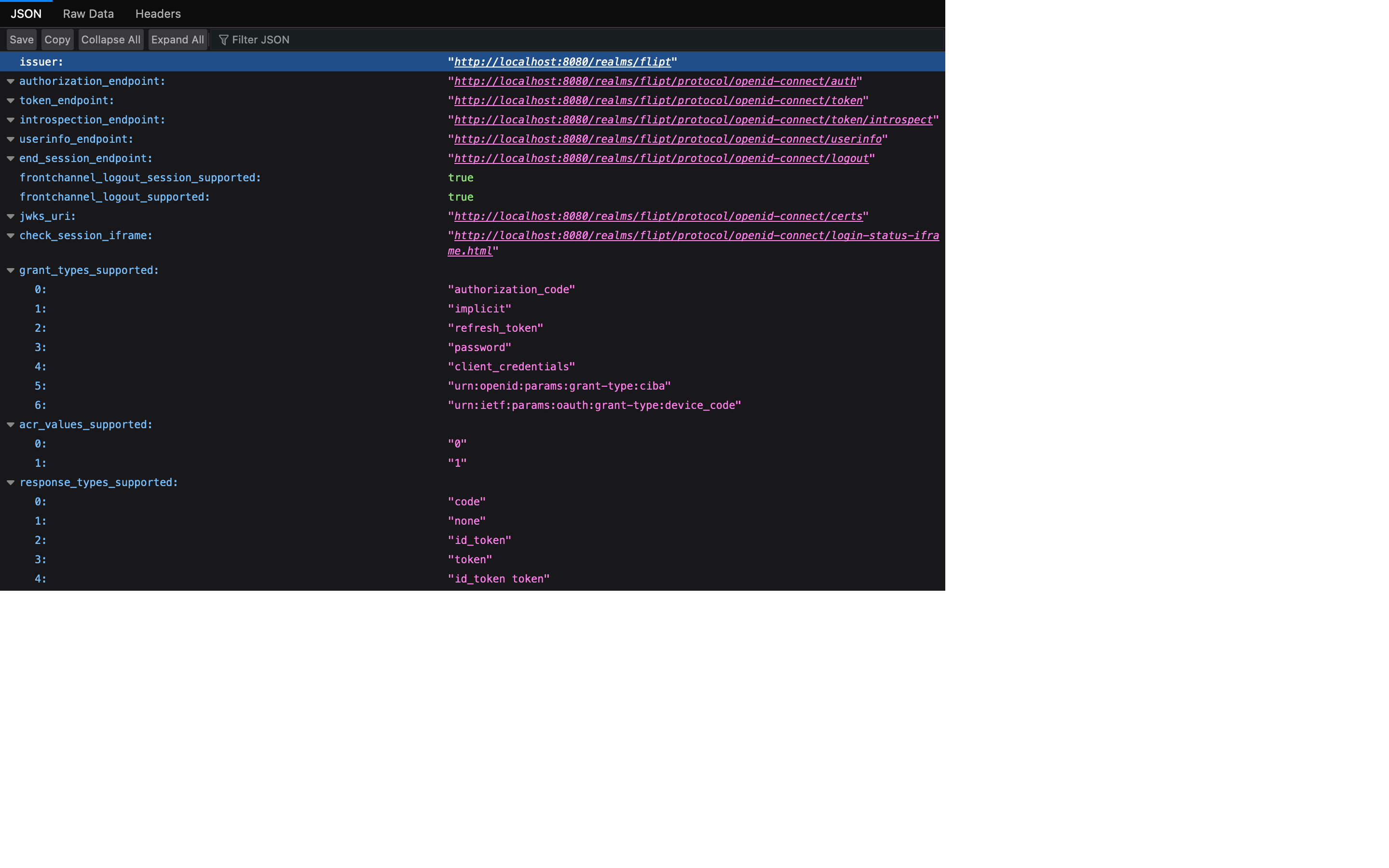 Keycloak OIDC configuration