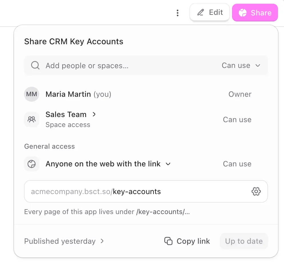 settings to change the website icon, domain name and description